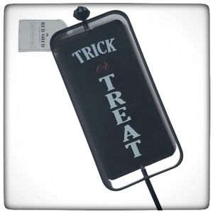 Red Shed Halloween Metal Spinning Rustic Sign Stake